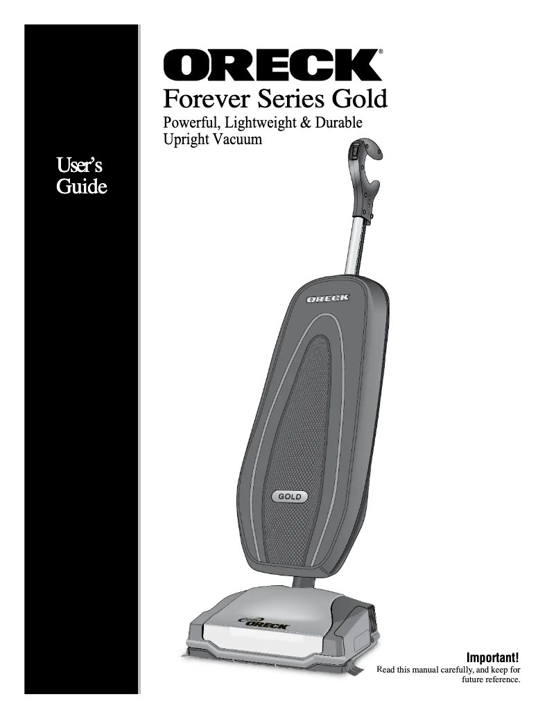 Imagen de la primera página del manual del dispositivo Forever Series Gold