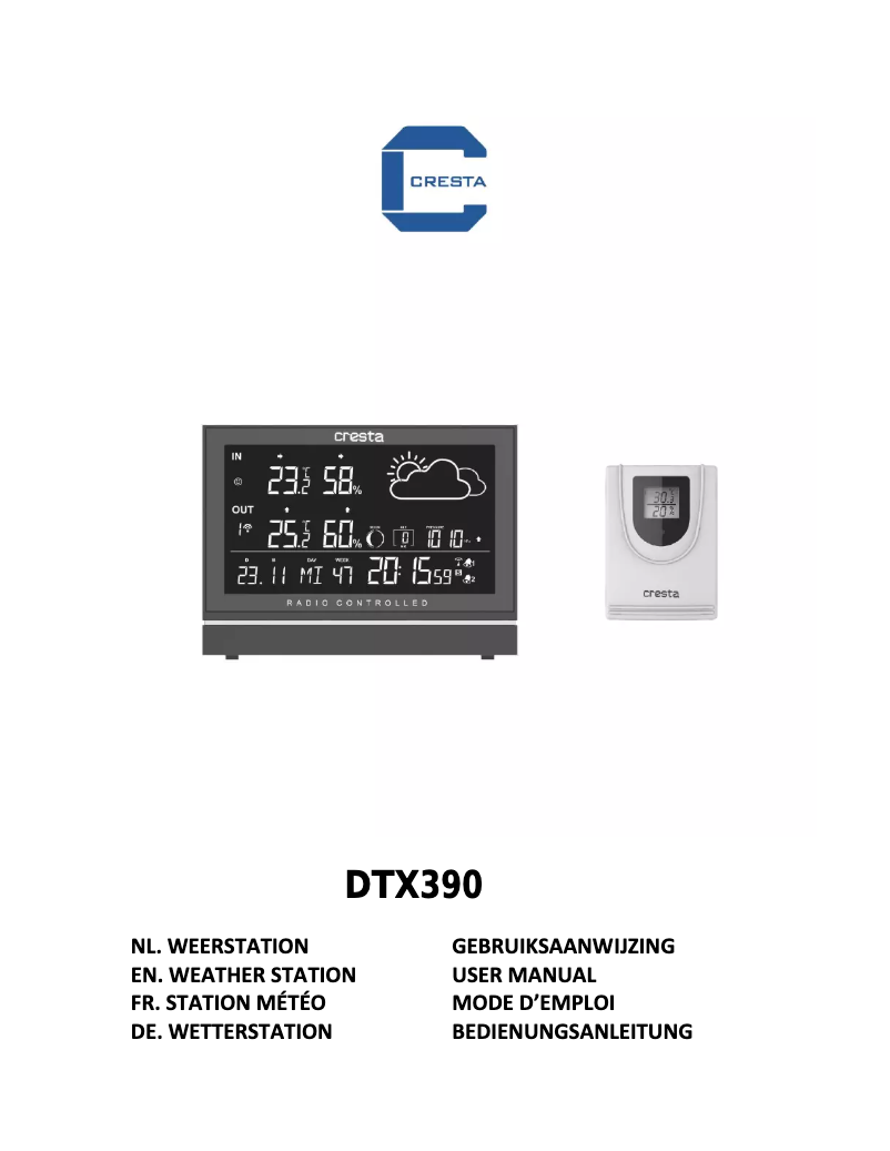 Página nº 1 - Manual de usuario Cresta DTX390