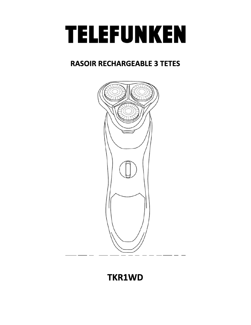 Imagen de la primera página del manual del dispositivo TKR1WD