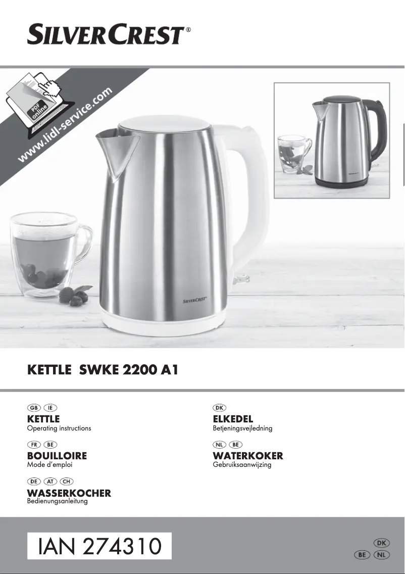 Página nº 1 - Manual de usuario SilverCrest SWKE 2200 A1