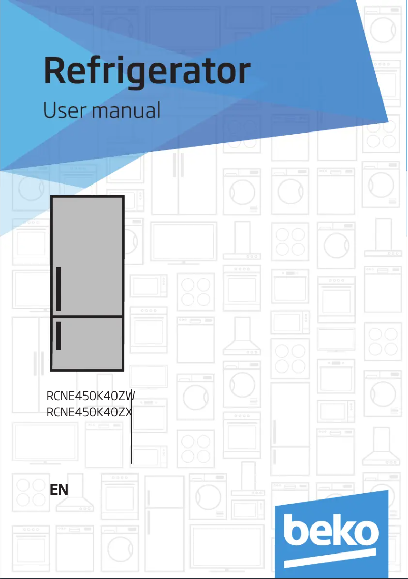 Imagen de la primera página del manual del dispositivo RCNE450K40ZW