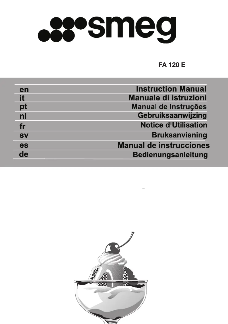 Imagen de la primera página del manual del dispositivo FA120E