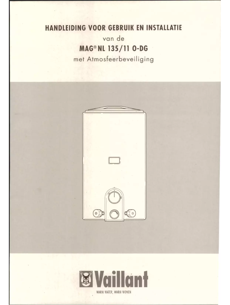 Página 1 del manual Manual de usuario Vaillant MAG NL 135/11 O-DG