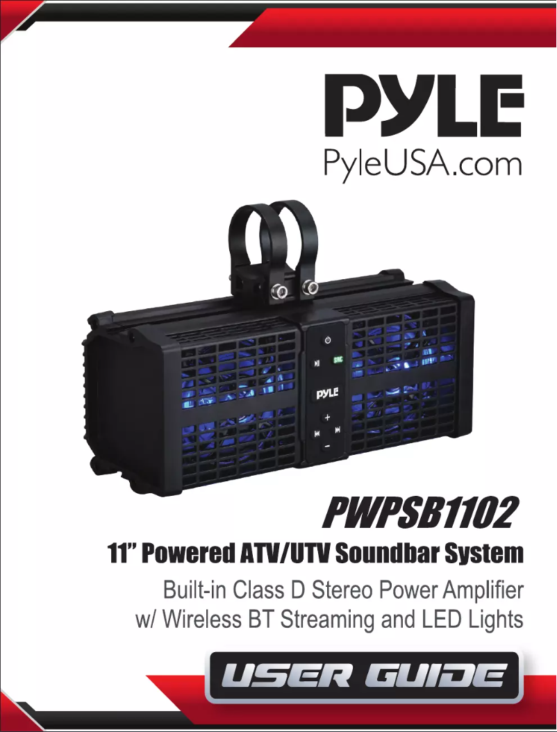 Página 1 del manual Manual de usuario Pyle PWPSB1102