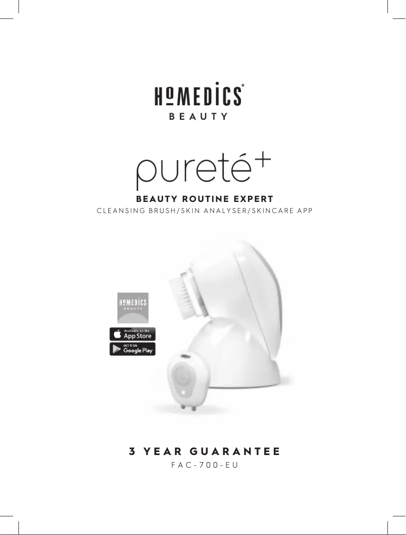 Página 1 del manual Manual de usuario Homedics Pureté+ FAC-700-EU