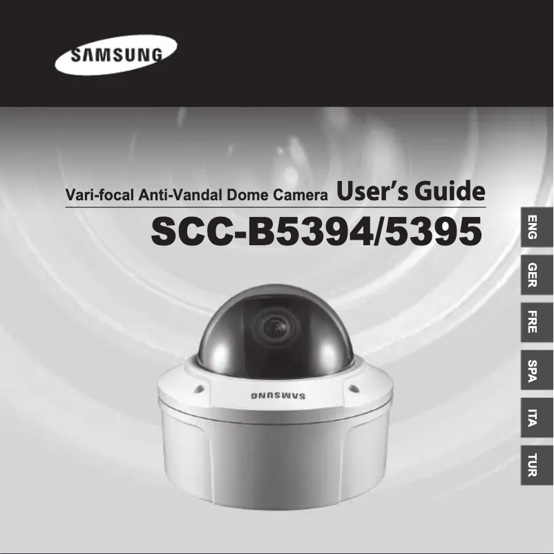 Página 1 del manual Manual de usuario Samsung SCC-B5395H
