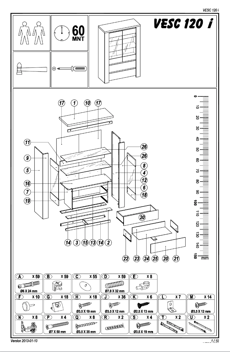 Página 1 del manual Manual de usuario Profijt Meubel Varani