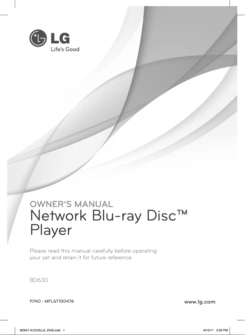 Imagen de la primera página del manual del dispositivo BD630