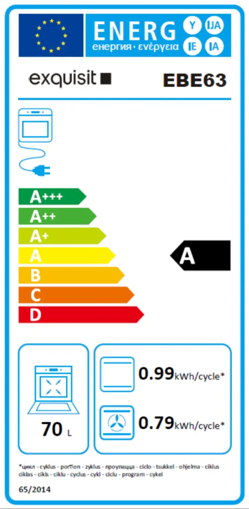 Imagen de la primera página del manual del dispositivo EBE63