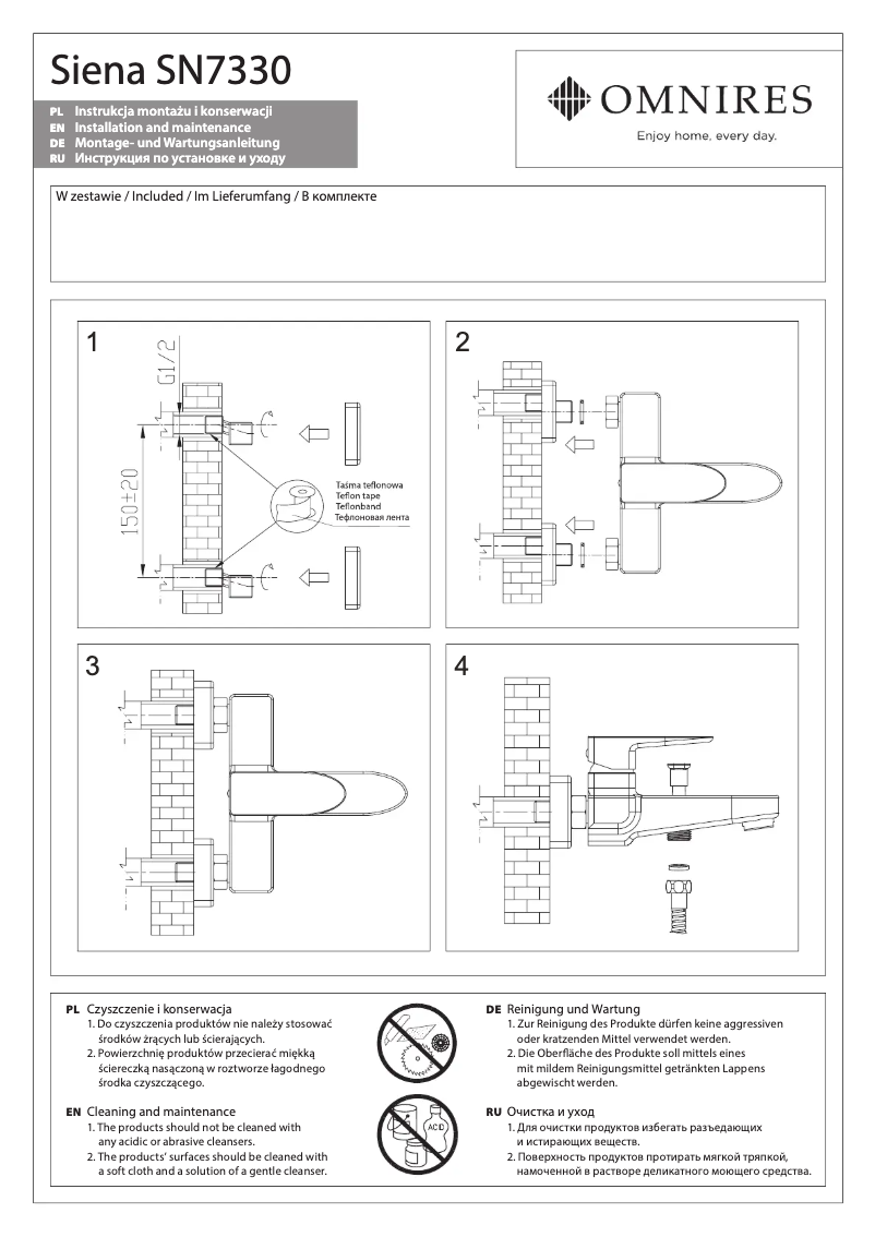 Página nº 1 - Manual de usuario Omnires Siena SN7330