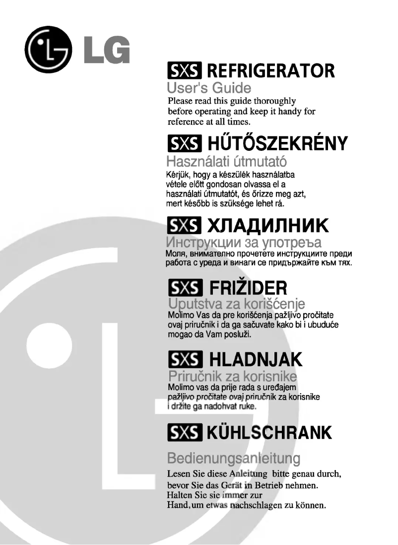 Página nº 1 - Manual de usuario LG GC-B207TVQA