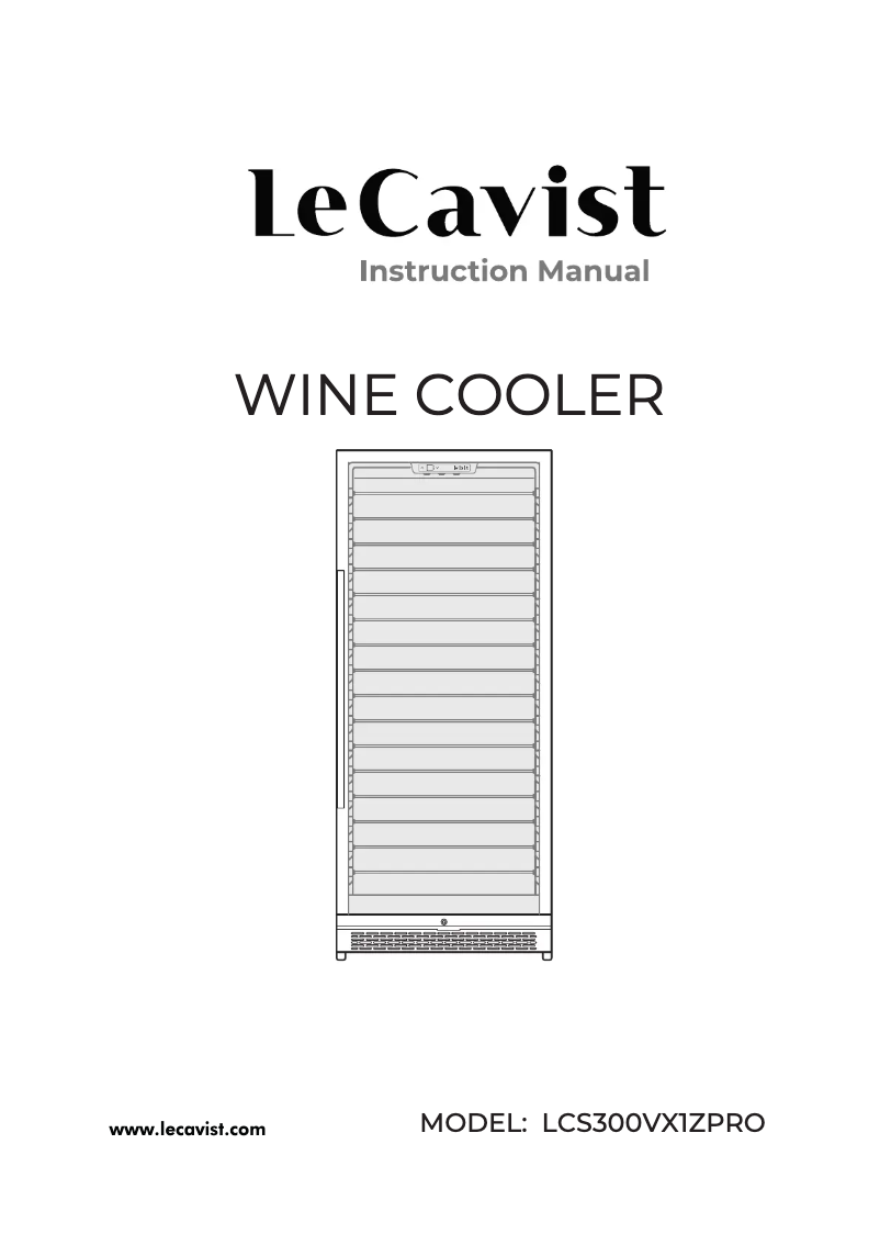Página 1 del manual Manual de usuario LeCavist LCS300VX1ZPRO