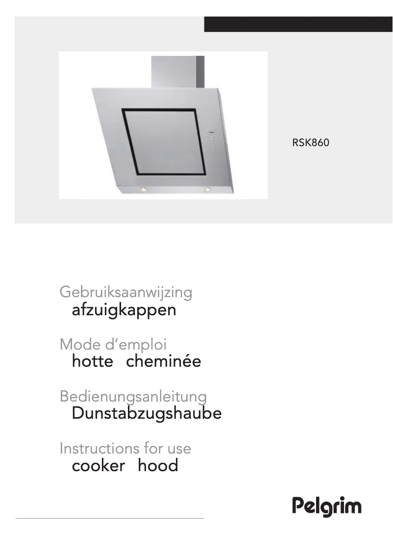 Imagen de la primera página del manual del dispositivo RSK860RVS