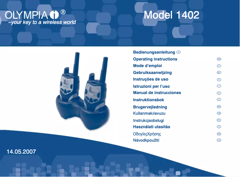 Imagen de la primera página del manual del dispositivo 1402