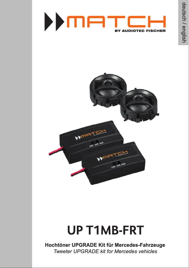 Página 1 del manual Manual de usuario Match UP T1MB-FRT