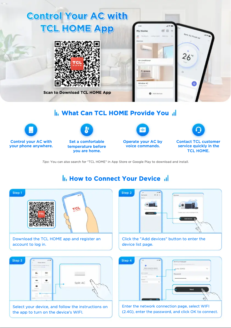 Página 1 del manual Manual de usuario TCL TAC-12CHSD/XA41