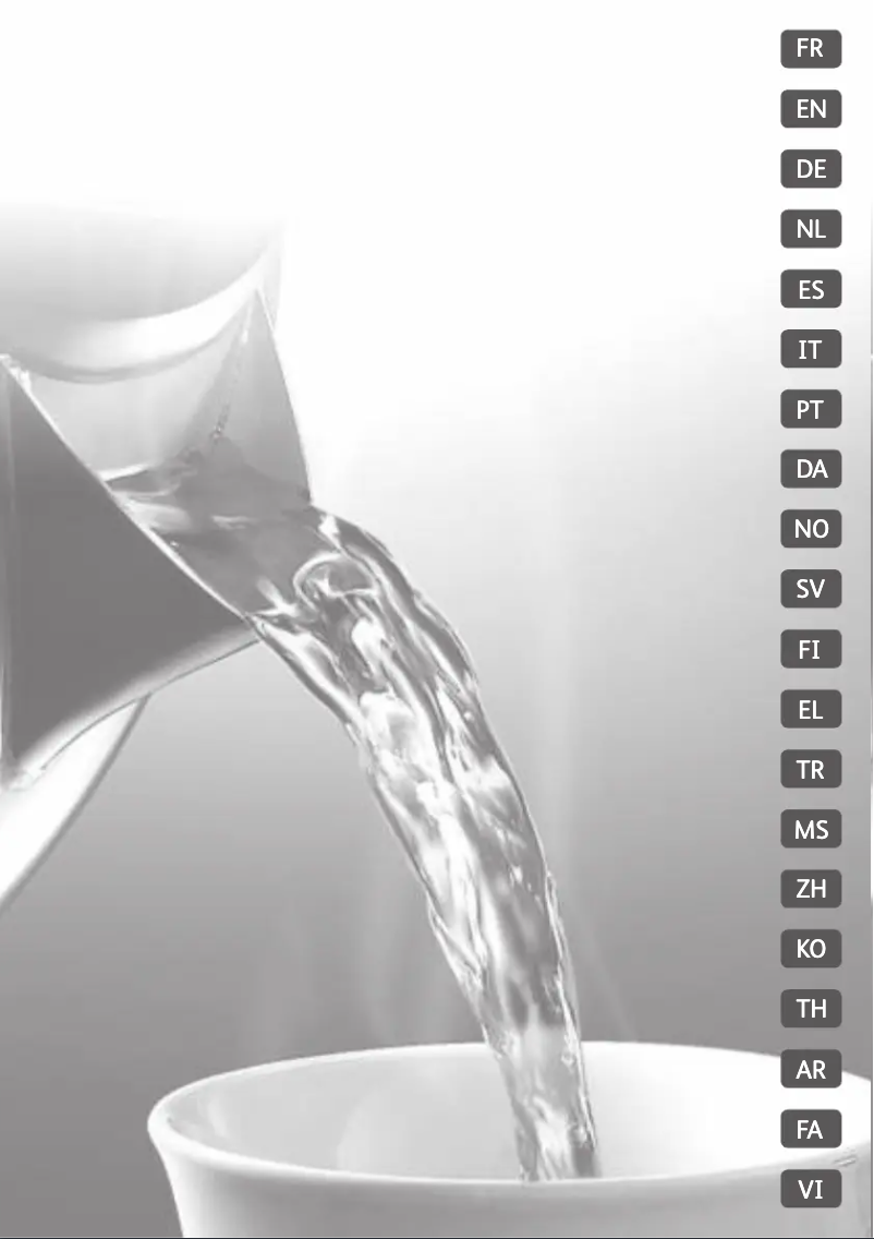 Imagen de la primera página del manual del dispositivo Safe'Tea KO2608