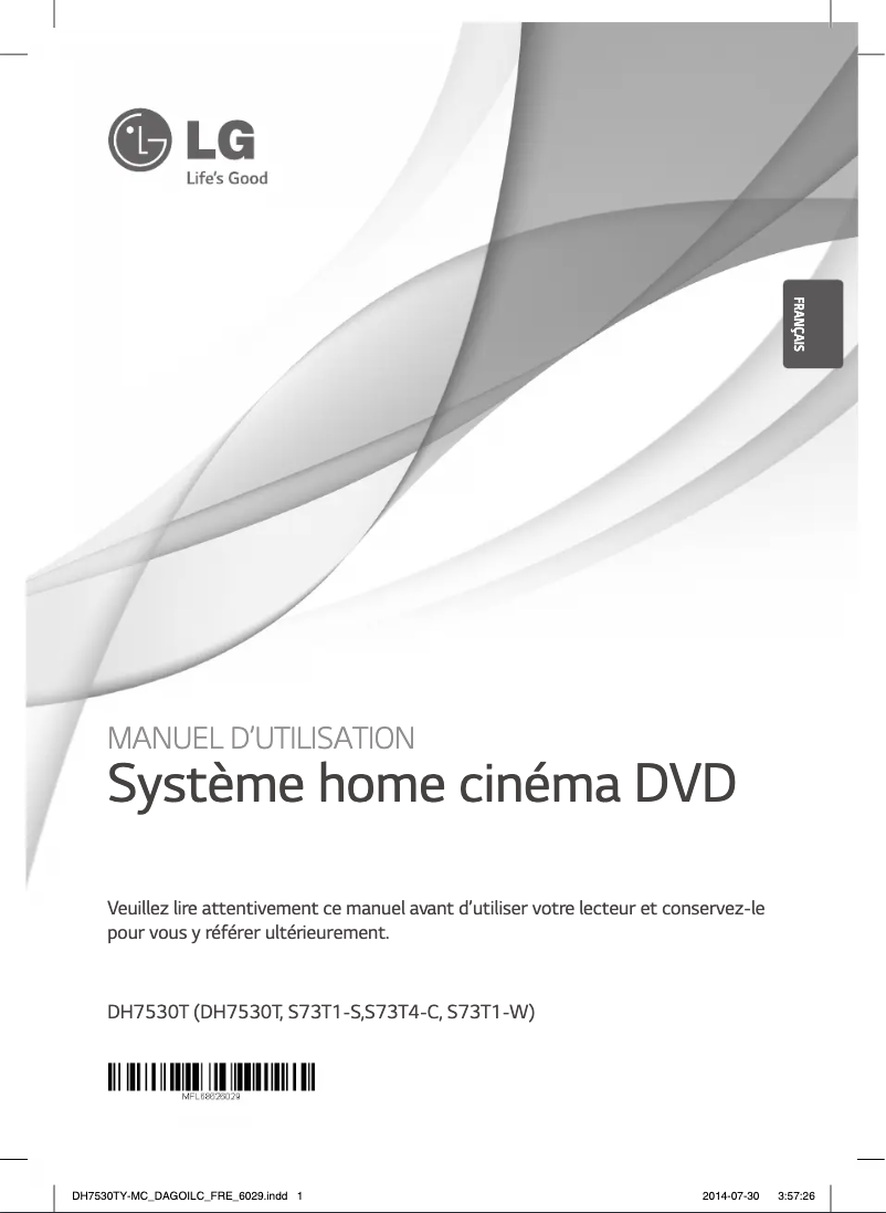 Página nº 1 - Manual de usuario LG DH7530T