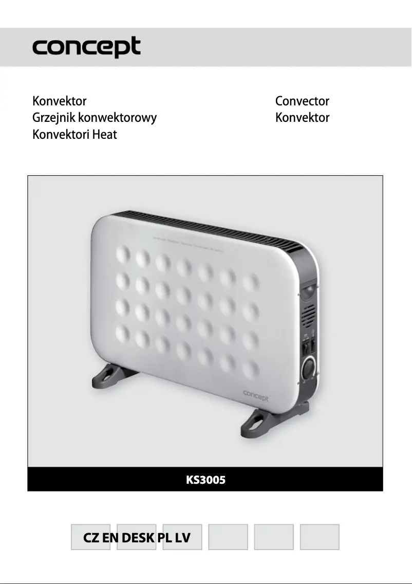 Página nº 1 - Manual de usuario Concept KS-3005