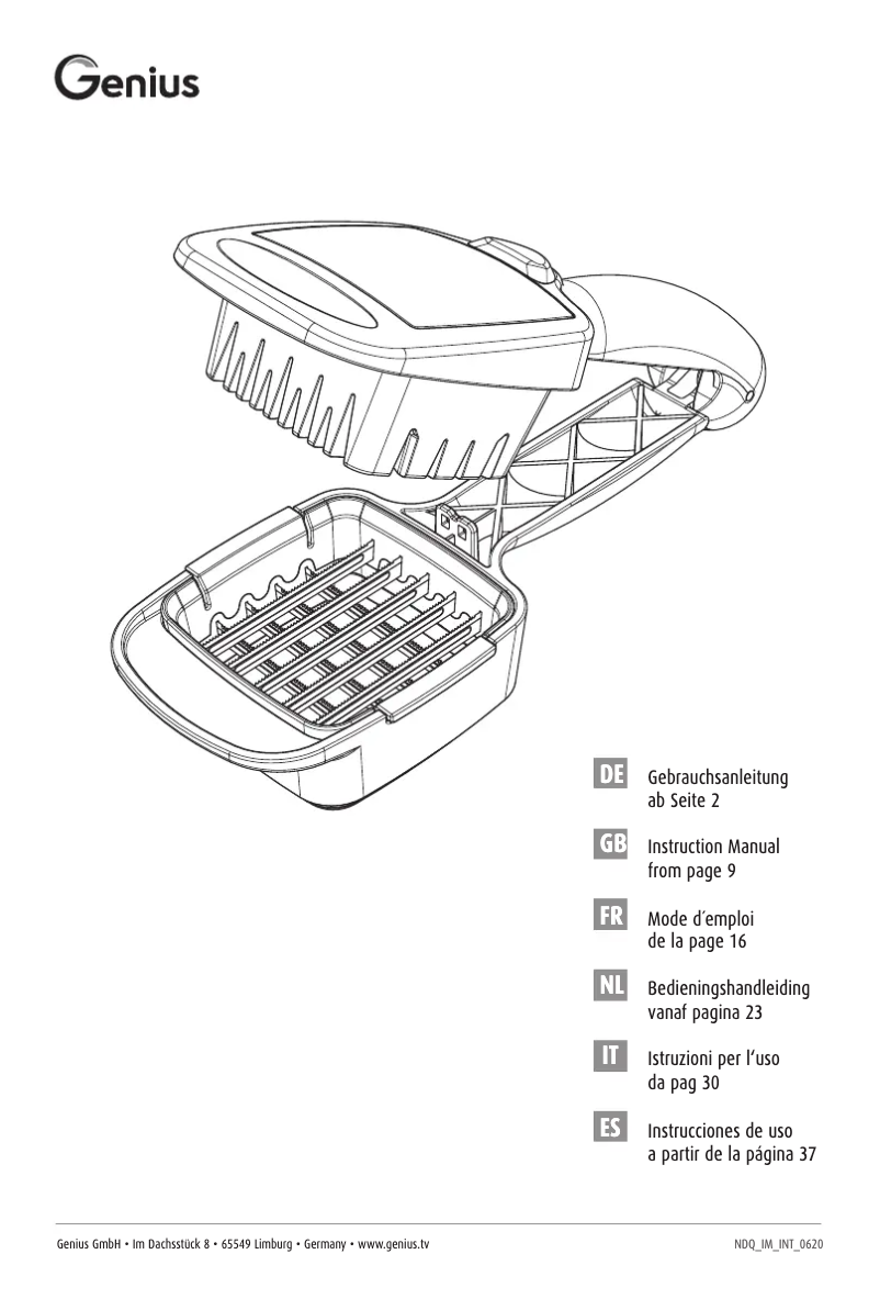 Página 1 del manual Manual de usuario Genius Nicer Dicer Quick