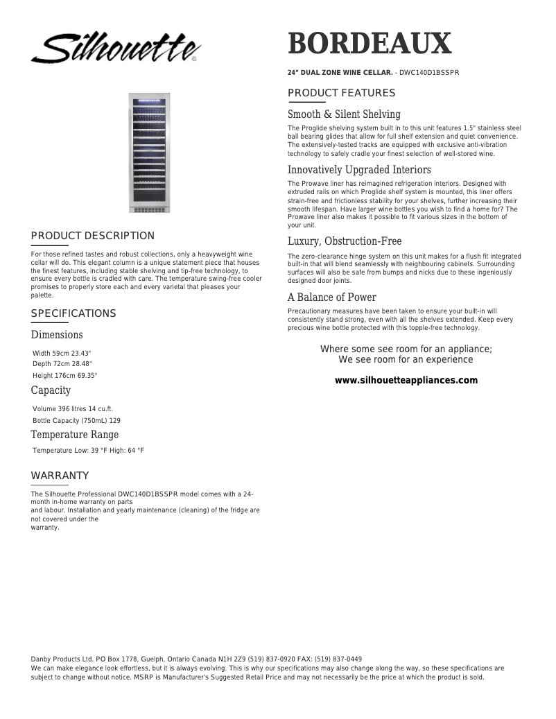 Imagen de la primera página del manual del dispositivo DWC140D1BSSPR