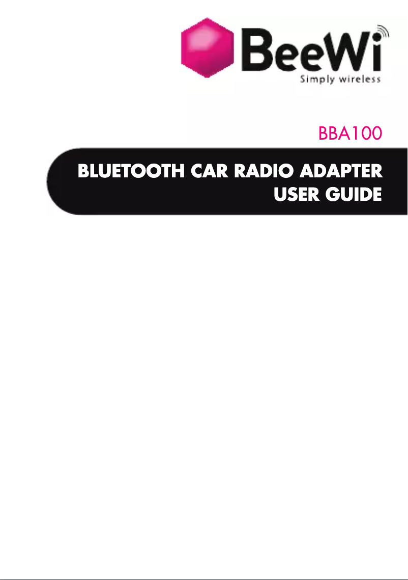 Página nº 1 - Manual de usuario BeeWi BBA100