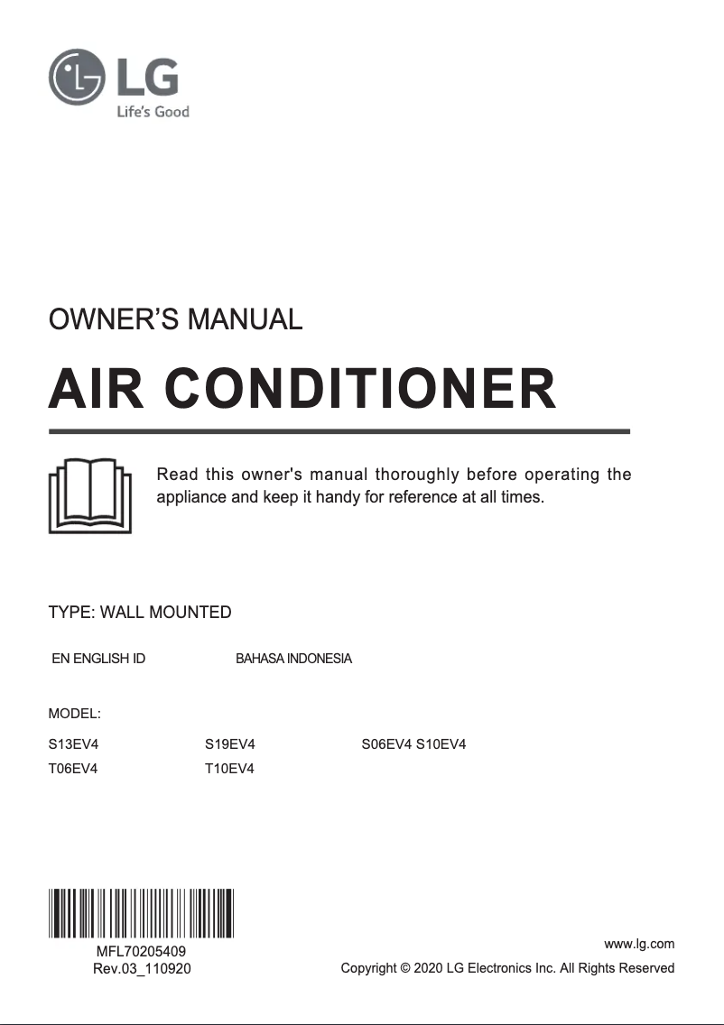 Imagen de la primera página del manual del dispositivo S06EV4