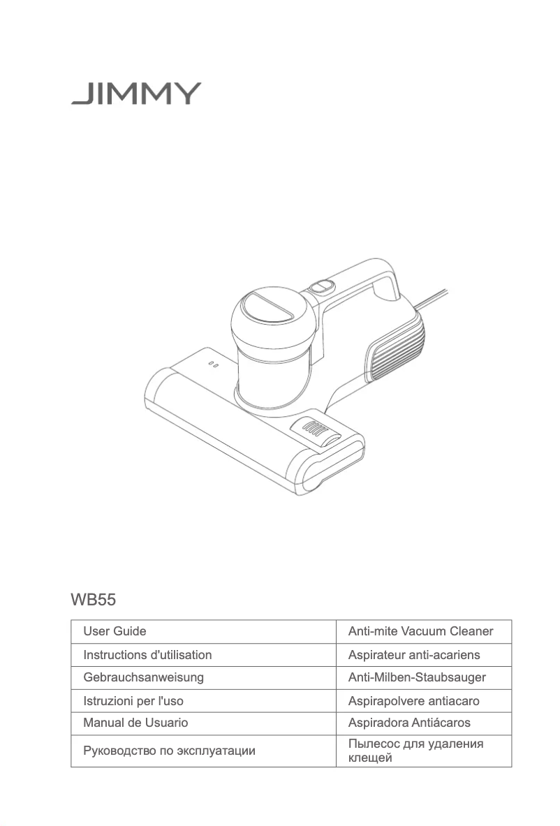 Imagen de la primera página del manual del dispositivo Anti-mite UV WB55