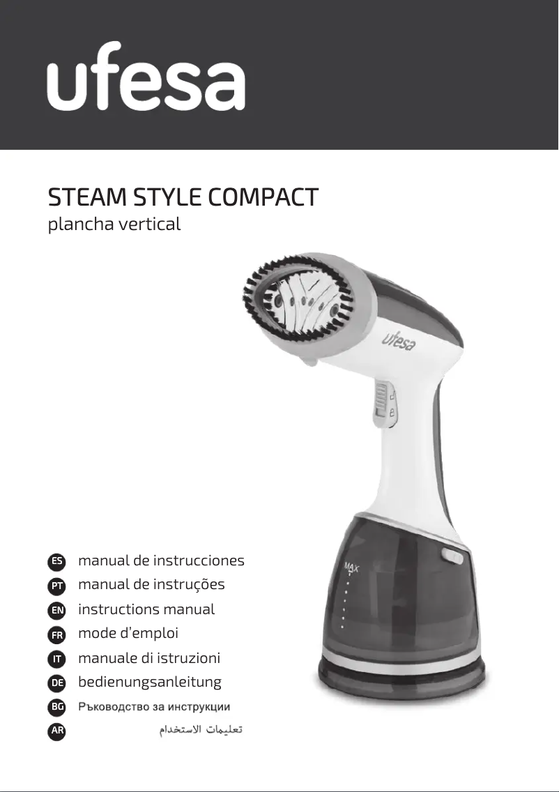 Página 1 del manual Manual de usuario Ufesa Steam Style Compact