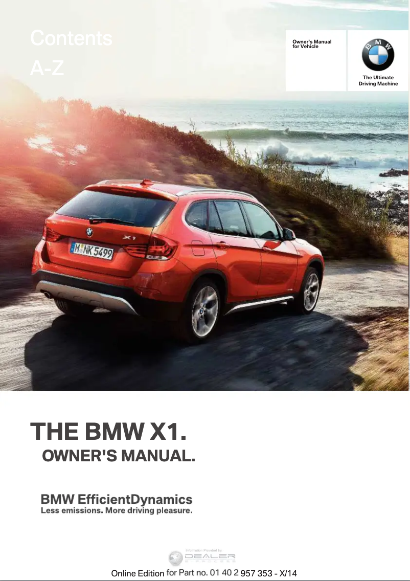 Página 1 del manual Manual de usuario BMW X1 (2015)
