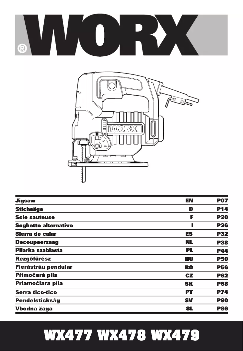 Imagen de la primera página del manual del dispositivo WX477