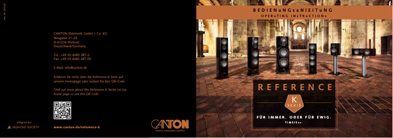 Imagen de la primera página del manual del dispositivo Reference 5 K WBT-Edition