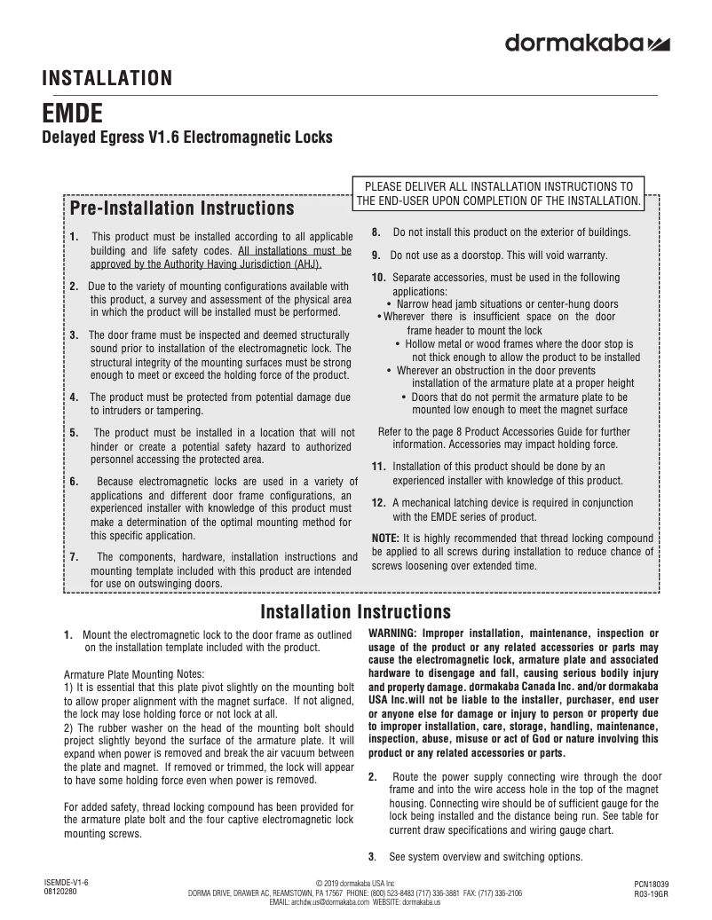 Imagen de la primera página del manual del dispositivo EMDE