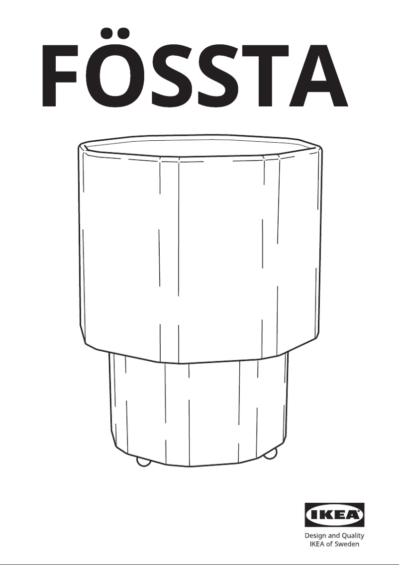 Página 1 del manual Manual de usuario Ikea FÖSSTA 605.655.76