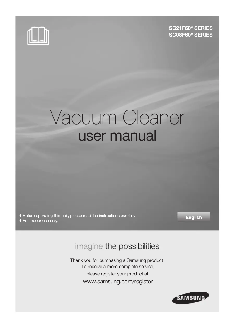 Página 1 del manual Manual de usuario Samsung SC08F60YW