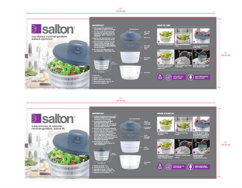Imagen de la primera página del manual del dispositivo SP2109