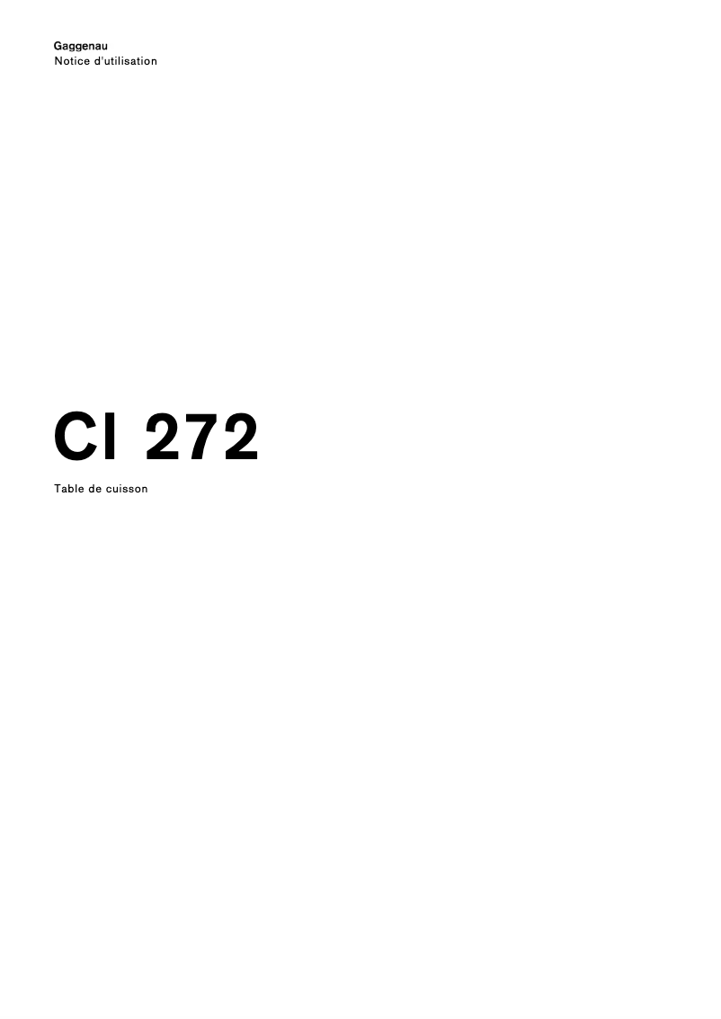 Imagen de la primera página del manual del dispositivo CI272101