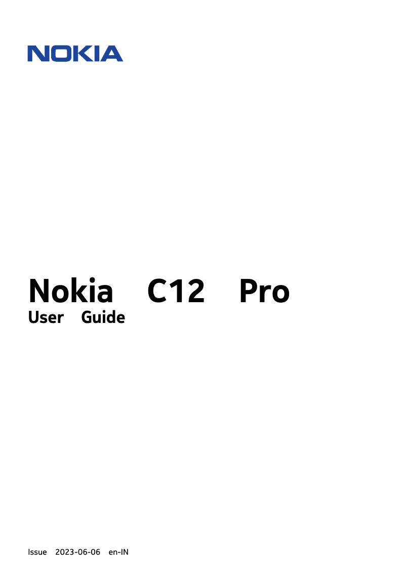 Imagen de la primera página del manual del dispositivo C12 Pro