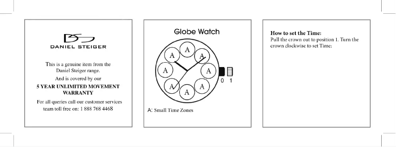 Página 1 del manual Manual de usuario Daniel Steiger Globe