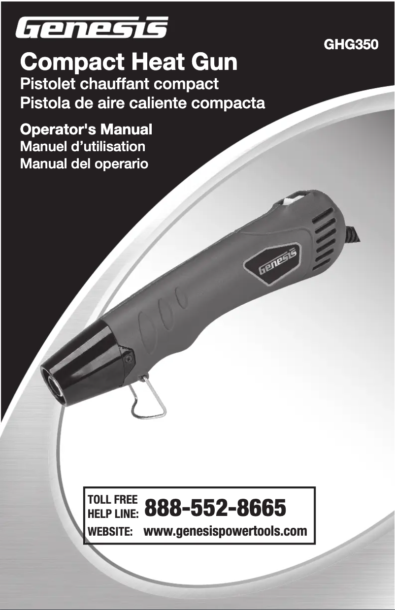 Página nº 1 - Manual de usuario Genesis GHG350