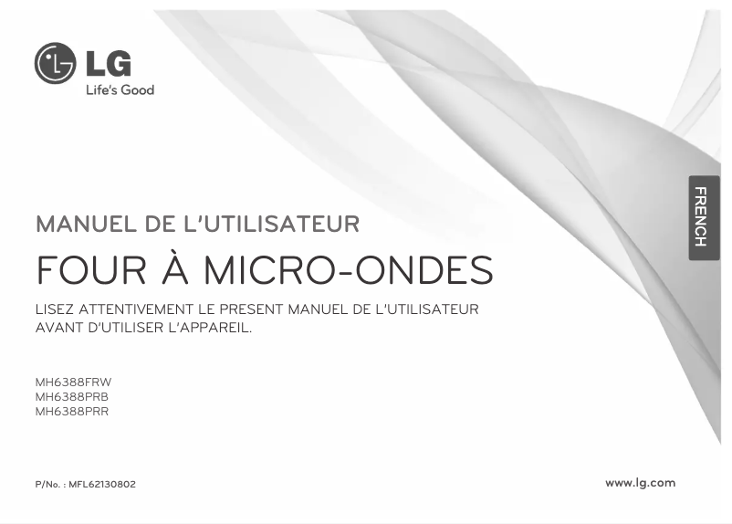 Página 1 del manual Manual de usuario LG MH6388PRB