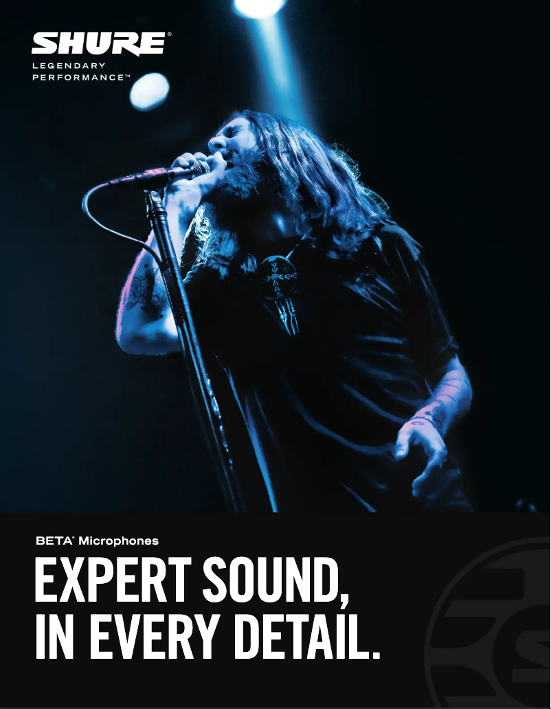 Página nº 1 - Folleto Shure BETA 181