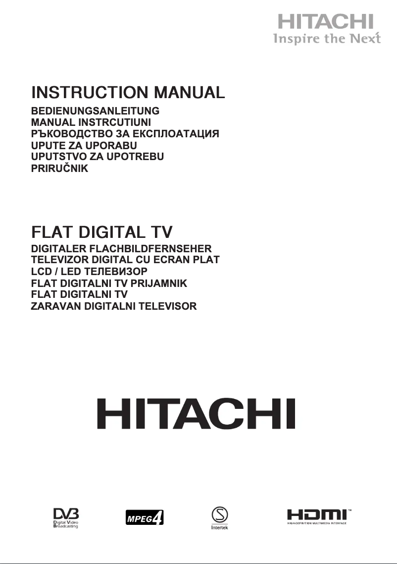 Página 1 del manual Manual de usuario Hitachi 58HK5600