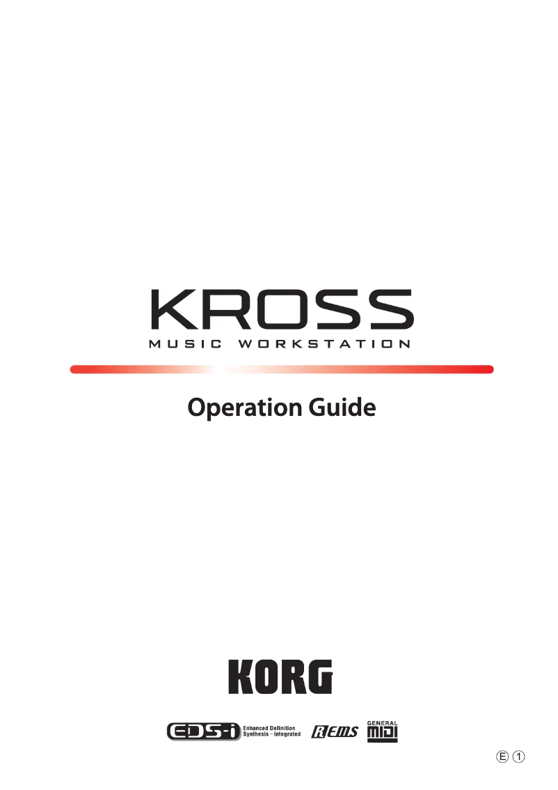 Página 1 del manual Manual de usuario Korg Kross 61