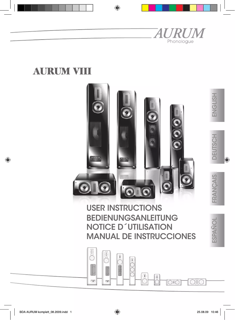Imagen de la primera página del manual del dispositivo VIII