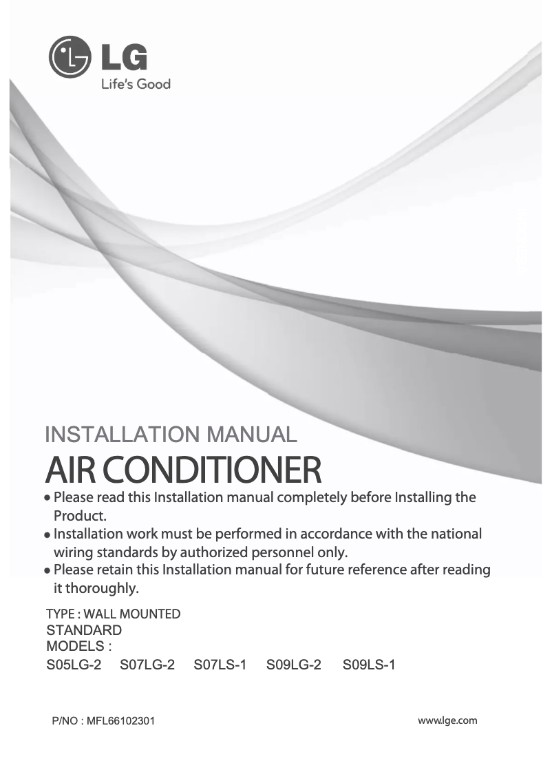 Página 1 del manual Manual de usuario LG SN07-2