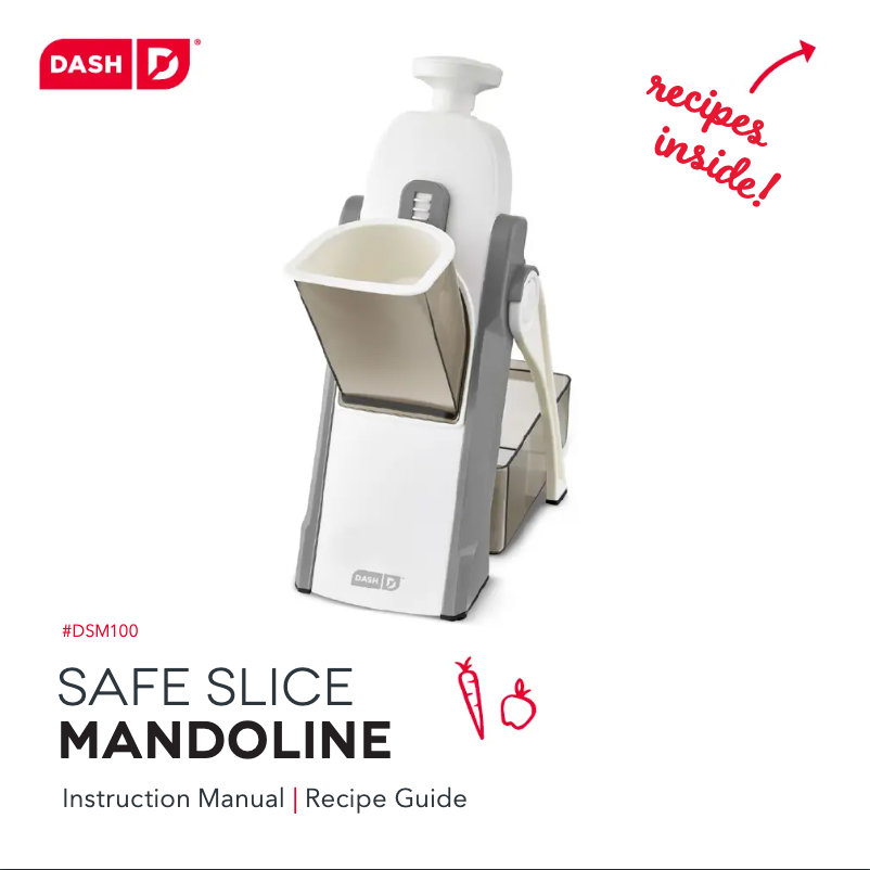 Imagen de la primera página del manual del dispositivo Safe Slice Mandoline DSM100GBMN04