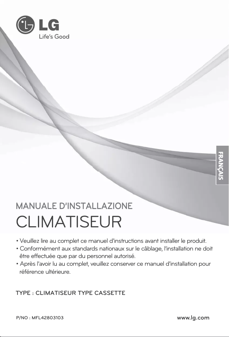 Página 1 del manual Guía de instalación LG ARNU24GTPC2