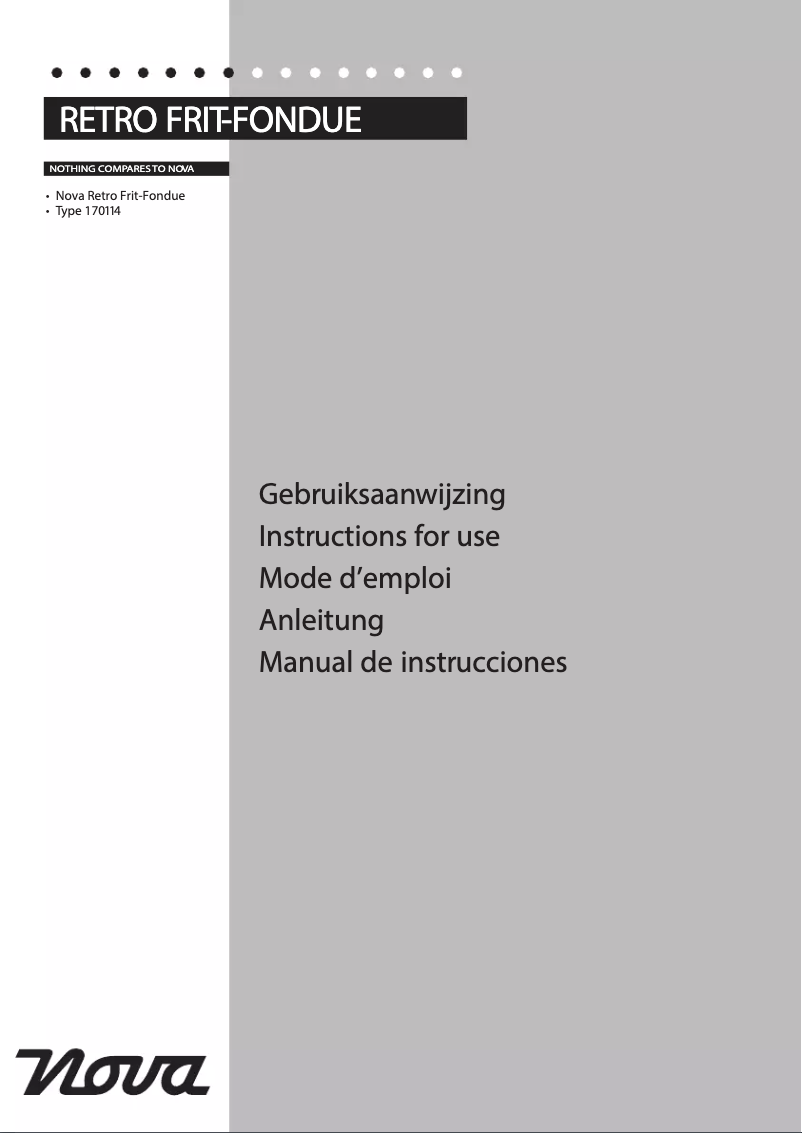 Página 1 del manual Manual de usuario Nova 170114