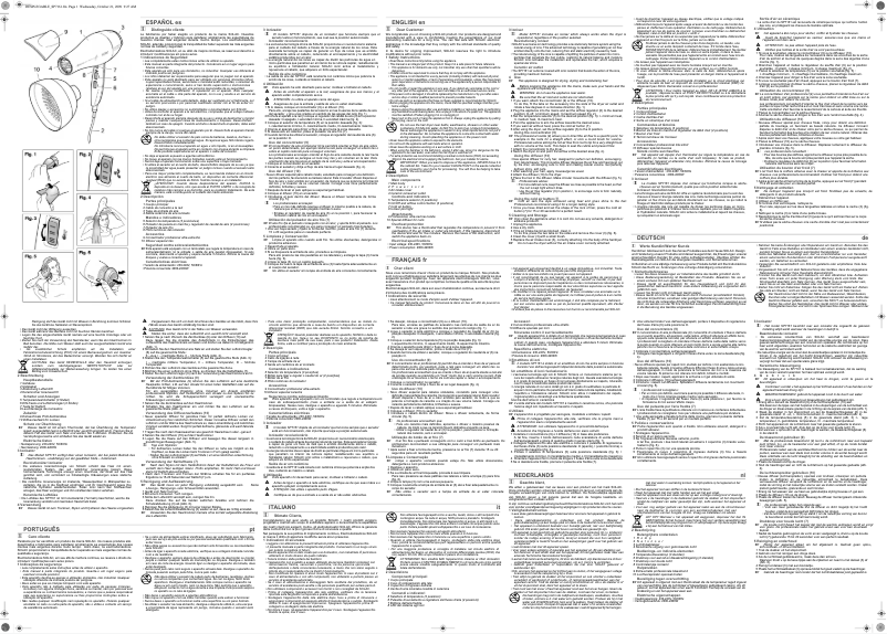 Imagen de la primera página del manual del dispositivo SP 7161